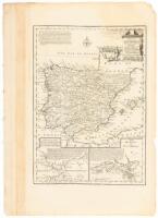 A New & Accurate Map of Spain & Portugal Drawn from the Latest Surveys & Most Approved Maps & Charts