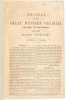 Travels in the Great Western Prairies, the Anahuac and Rocky Mountains, and in the Oregon Territory