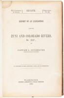Report of an Expedition Down the Zu&ntilde;i and Colorado Rivers