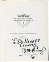 Die W&uuml;ste Lebt [The Living Desert] - inscribed by Disney to the head of the Berlin Zoo
