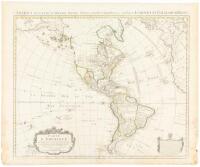 Carte d'Amerique Divisees en ses Principales Parties, par G. Delisle...