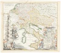 Tabula Geographica Europ&aelig; Austriac&aelig; Generalis sive Regionum Terrarumque Omnium et Singularum Augustissimae Domui Austric&aelig; Hereditaruium exacta Delineatio designata et edita a Joh. Christophoro Homanno M.D.