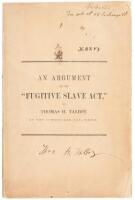 The Constitutional Provision Respecting Fugitives From Service or Labor, and the Act of Congress, of September 18, 1850