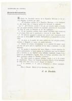 Secretaria de Justicia y Negocios Eclesiasticos. El Exmo. Sr. Presidente Internio de la Republica Mexicana se ha Servido Dirigirme el Decreto Que Sigue. Erigir un Obispado en las Dos Californias.