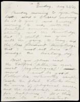 Autograph Letter from Jack London, to his future wife Charmian Kittredge