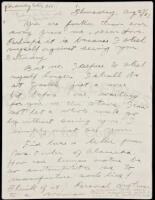 Autograph Letter from Jack London, to his future wife Charmian Kittredge