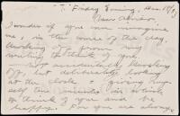 Autograph Letter from Jack London, to his future wife Charmian Kittredge