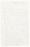 Letter by famous western explorer W.H.Emory as Civil War General