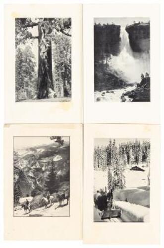 Four early Ahwahnee Hotel, Yosemite National Park, menus with Ansel Adams photographs