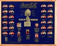 Flags of Freedom - Limited Edition Coca-Cola and The Statue of Liberty Ellis Island Enameled Collector Pin Set