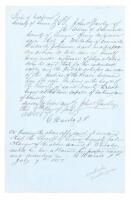 Manuscript arrest warrant for a drunken printer in Sierra County