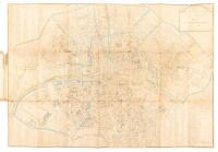Plan Routier de la Ville et Faubourg de Paris, divis&eacute; en 12 municipalit&eacute;s