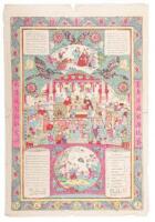 Color woodblock pictorial advertising poster, "Send Me For Sample of Chinese Joss God... Send Me For Sample Chinese Girl Much Pretty..."