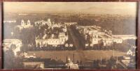 Large framed photograph of Plaza de Panama and Prado, Balboa Park, San Diego