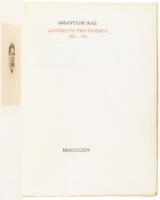 Amantium Irae: Letters to Two Friends, 1864-1867