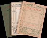 Three issues of Two Worlds literary quarterly