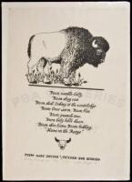 Bison Rumble-Belly, Picture Poem XII