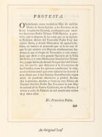 An Original Leaf from Francisco Palou's Life of the Venerable Father Junipero Serra, 1787