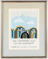 Two broadsides for D'Ambrosio exhibitions at The Colophon Club and The Book Club of California