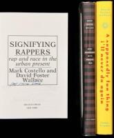 Three volumes by David Foster Wallace, all signed