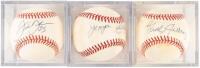 Seventeen Baseballs Signed by Members of the American League