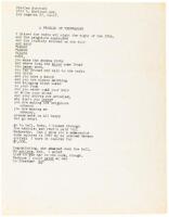 A Problem of Temperament - original typewritten poem