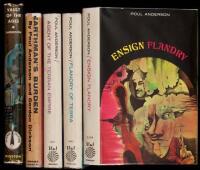 Five volumes by Poul Anderson - science fiction