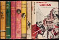 Set of the seven Gnome Press Conan volumes, in jackets