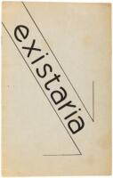 Existaria, September-October 1957 - early Bukowski appearance