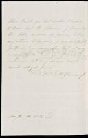 Autograph Letter, signed, from the wife of famed American sculptor Horatio Greenough