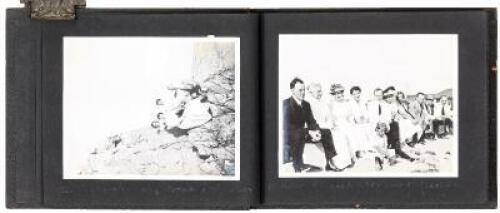 Photograph of a family and friends in the Newport Beach area in the early 20th century