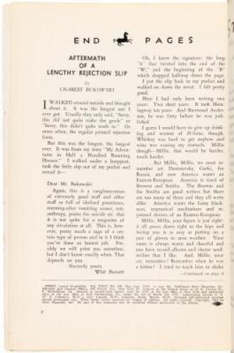 Aftermath of a Lengthy Rejection Slip [in] Story: The Magazine of the Short Story - Vol. XXIV, No. 106