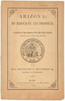 Arizona: Its Resources and Prospects. A Letter to the Editor of the New York Tribune.
