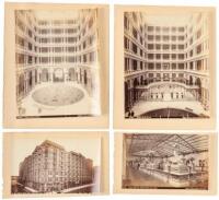 Four albumen photographs of the Palace Hotel in San Francisco