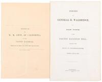 Speech of W.M. Gwin, of California, on the Pacific Railroad. 
Delivered in the Senate of the United States, April 10, 1854