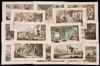 15 hand-colored plates from The Tour of Dr. Syntax in Search of the Picturesque