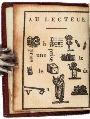 La Clef des Rebus, Ouvrage propre a faciliter la lecture des petits symboles, ou figures parlantes, qui accompagnent, dans tous les festins, les bonbons, offerts pour l'amusement des convives.