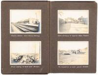 Album with 48 original photographs of mining activities in northern China, and transport there on the Tran-Siberian Railroad and through Manchuria