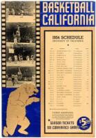 Basketball California: 1934 Schedule University of California