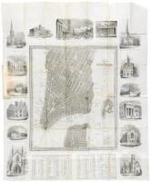 Map of the City of New York, Drawn by D.H. Burr, for New York as it is in 1846. Population 371,233