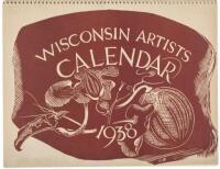 1938 Wisconsin Artists woodblock Calendar