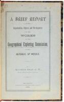 Five pamphlets on explorations and investigations in Mexico, relating to the Geographical Exploration Commission, bound together