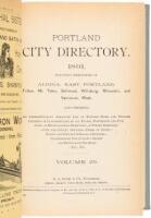 R.L. Polk and Co.'s Portland City Directory. 1891.