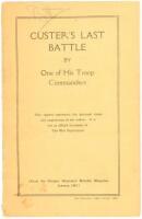 Custer's Last Battle By One of His Troop Commanders