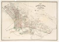 Three large real estate maps of Oakland, California