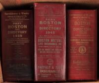 Three Boston directories, 1930's-1940's