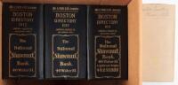 Four Boston directories, 1910-1913