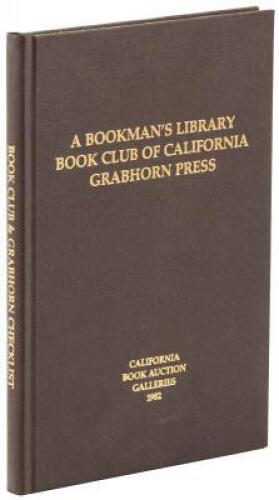 Sale 191. A Bookman's Library: Fine Western Press Books. 11 A.M. - November 20, 1982