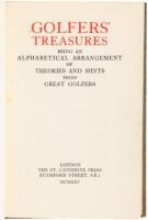 Golfers' Treasures, Being an Alphabetical Arrangement of Theories and Hints from Great Golfers