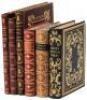 Six volumes in leather bindings